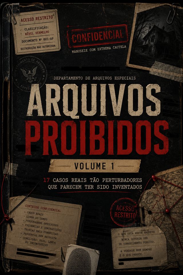 Capa do dossiê Arquivos Proibidos: Volume 1