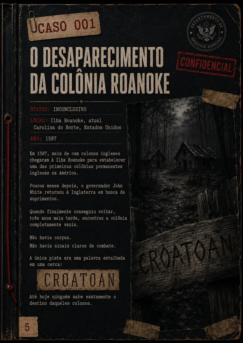 Caso 001: O desaparecimento da Colônia Roanoke